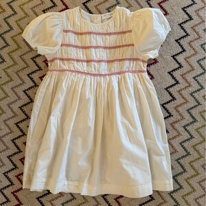 Minnow Swim Ivory and Pink Dress